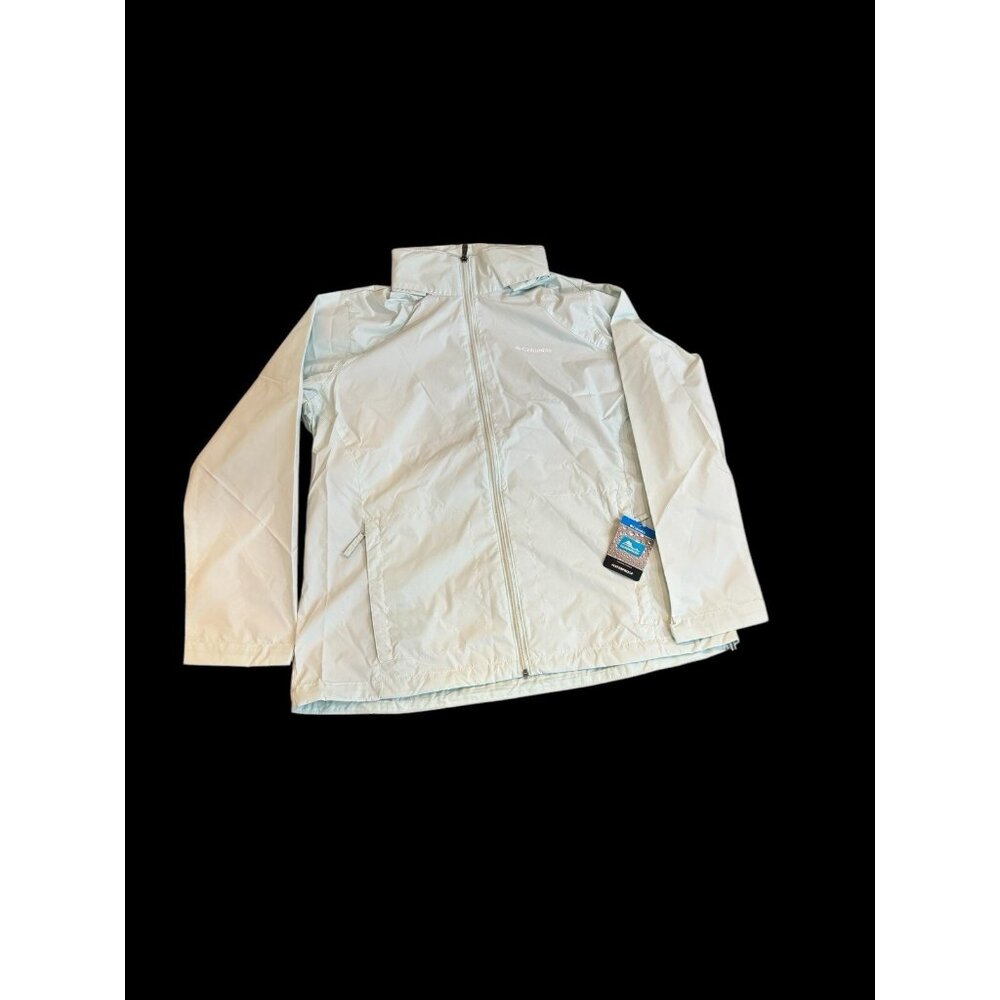 Columbia Women’s Switchback III Jacket 1X Icy Morn Mint Lightweight Raincoat NEW